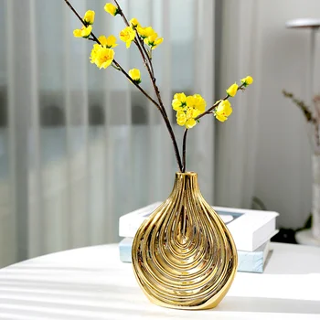 Керамична ваза, Скандинавски ваза ваза за цветя, Пазар на ваза, украса за домашния офис (M)