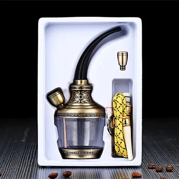 Арабски наргиле Наргиле с филтър за наргиле за Пушене на цигари 3 в 1 Нарязан тютюн, за да се наргилета Празнични подаръци за мъже на човек